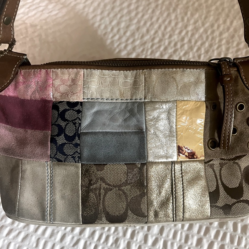 Coach Patchwork Shoulder Bag - Picture 7 of 17